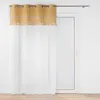Image de Voilage a oeillets 140 x 240 cm voile sablé + jute Janara Ocre