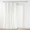 Image de Voilage à passant jute blanc - Taille: 140x240cm - Coloris: Blanc