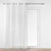 Image de Voilage à  illets 140 x 240 cm   Voile Sablé Brodé Métallisé   Félicia Blanc