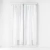 Image de Paire droite passe tringle 2 x 70 x 200 cm voile sable lissea Blanc
