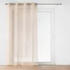 Image de Rideau Voilage à  illets Louxor 140x280cm Beige