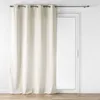 Image de Voilage à oeillets 140 x 280 cm   Effet lainage   Loulaine Beige