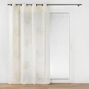 Image de Rideau Voilage À  illets Imprimé "lotus" 140x240cm Beige