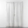 Image de Paire de Voilages Passe-Tringle Filiane 70x240cm Blanc