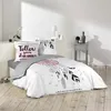Image de Parure de lit - DOUCEUR DINTERIEUR - 3 pièces - 240 x 220 cm - Imprimé - 42 fils - Dessin place attrape songes