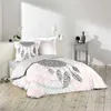 Image de Paris Prix - Parure De Lit 3 Pièces "namaste" 260x240cm Rose
