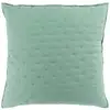 Image de Housse De Coussin "mellow" 60x60cm Menthe & Blanc