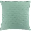 Image de CDaffaires Housse de coussin 60x60 cm microfibre bicolore Mellow chic Menthe-blanc