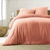 Image de Parure de lit - ANGELIA - 3 pièces - 260x240 cm - Double gaze - 100% coton - Rose