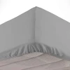 Image de Drap Housse En Coton "biolina" 90x190cm Gris