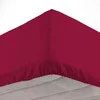 Image de Drap Housse En Coton "biolina" 160x200cm Bordeaux
