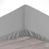 Image de Drap Housse En Coton "biolina" 180x200cm Gris
