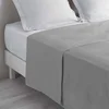Image de Drap Plat En Coton "biolina" 240x300cm Gris