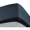 Image de Drap housse - DOUCEUR DINTERIEUR - 140x190 cm - 100% percale de coton - Bonnet 30 cm - Bleu nuit