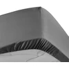 Image de Drap Housse "percaline" 140x190cm Gris Acier