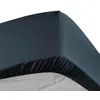 Image de Drap housse 160x200 cm - Percale 100% coton - Bonnet 30 cm - Bleu nuit