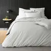 Image de Housse de couette 2 personnes 240 x 220 cm   Percale de coton 78 fils   Blanc