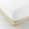 Image de Drap-housse 2 personnes 140 x 190 cm   Gaze de Coton Uni 57 fils   Angelia Blanc