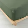 Image de Drap-housse 2 personnes 140 x 190 cm   Gaze de Coton Uni 57 fils   Angelia Kaki