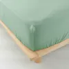 Image de Drap-housse 2 personnes 140 x 190 cm   Gaze de Coton Uni 57 fils   Angelia Sauge