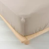 Image de Drap Housse En Gaze De Coton "angelia" 140x190cm Sable