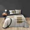 Image de Housse de couette 240 x 220 cm SANTANA naturel 100% coton 42 fils + 2 taies 63 x 63 cm