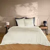 Image de Parure de lit en velours uni Naturel 240x220 cm