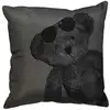 Image de Coussin Déco "lulu Bear" 40x40cm Anthracite
