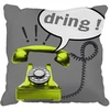 Image de Coussin Déco "phone" 40x40cm Gris