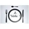 Image de Set De Table "a Table !" 28x44cm Transparent