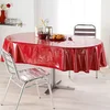 Image de Toile Cirée De Protection Ovale "cristal" 140x240cm Transparent