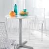 Image de Nappe Ronde Cristal "paillette" 140cm Transparent