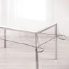 Image de Nappe Cristal "garden" 140x240cm Transparent & Gris