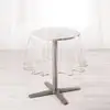 Image de Nappe Ronde Cristal "garden" 180cm Transparent & Taupe