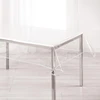 Image de Nappe Cristal "garden" 140x240cm Transparent & Blanc