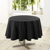 Image de Nappe Ronde Antitache "essentiel" 180cm Noir