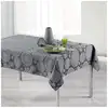 Image de Nappe Rectangulaire "rose Des Vents" 140x300cm Anthracite