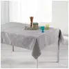 Image de Nappe Rectangulaire "alisson" 140x300cm Gris