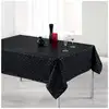 Image de Nappe Rectangulaire Imprimée "shantung" 150x240cm Noir