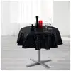 Image de Nappe Ronde Imprimée "shantung" 180cm Noir