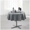 Image de Nappe Ronde Imprimée "shantung" 180cm Gris