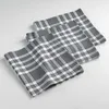 Image de Lot de 3 serviettes de table   45 x 45 cm   coton tissé Tradition Anthracite