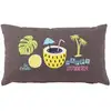 Image de Coussin Déco "happy Place" 30x50cm Taupe