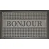 Image de Tapis dentrée 45x75cm bonjour gris