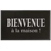 Image de Tapis dentrée contemporain - Maison - 45x75 cm - PVC - Noir et gris