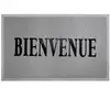 Image de Tapis D'entrée "maison" 45x75cm Gris & Noir