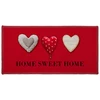 Image de Tapis Déco "home Passion" 50x120cm Rouge