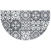 Image de Tapis D'entrée Demi-lune "lisbonne" 45x75cm Gris