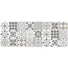 Image de Tapis décoratif en polyester - L 45 x l 120 cm - Imprimé salou blanc