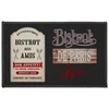 Image de Tapis Rectangle "bistrot Des Amis" 50x80cm Noir